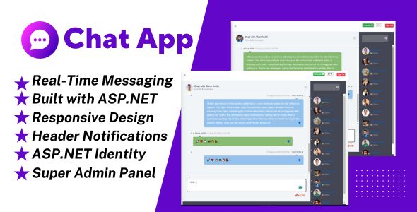 ✅ User Management and Realtime Chat App | ASP.NET | | SignalR | jQuery: Price: $39