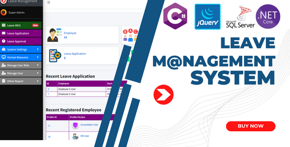 ✅ Staff | Employee Leave Management System: Price: $39